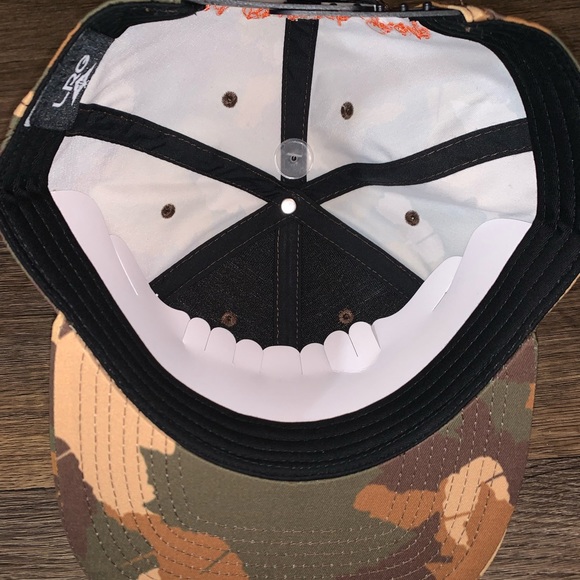 LRG Lifted Research Group Script Snapback Hat Camouflage OSFM Star Logo - Picture 3 of 4